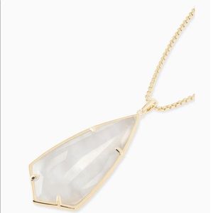 Kendra Scott long pendant gold necklace